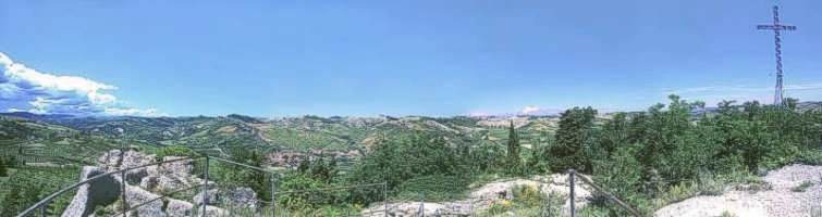 La Valle del Santerno vista dai ruderi della Rocca di Tossignano (foto di Andrea Serra ©)